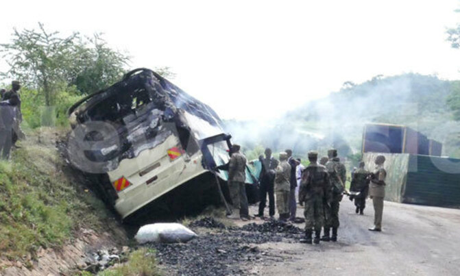 Bus knocks village chairman, set ablaze Bus knocks village chairman, set ablaze