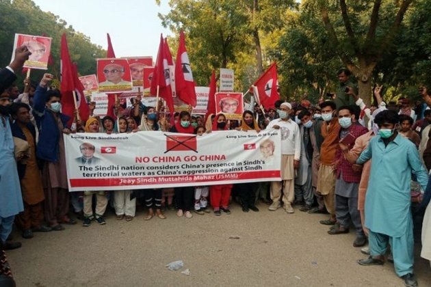 Massive anti-China protest in Pakistan's Sindh on birth anniversary of GM Syed