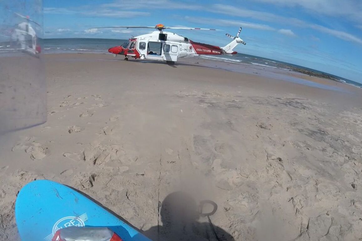 Person airlifted to hospital after family get into difficulty at Scots beach