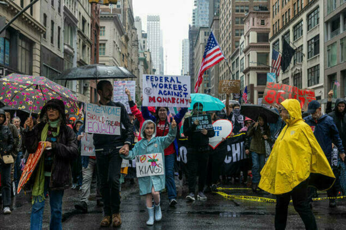 'No Kings' protests erupt across US against Trump military parade