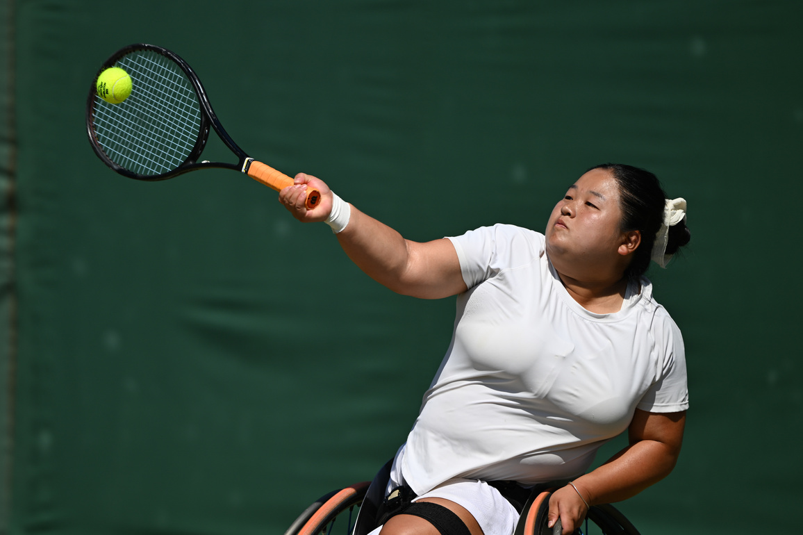 (SP)BRITAIN-LONDON-WHEELCHAIR TENNIS-WIMBLEDON-WOMEN'S SINGLES-FINAL
