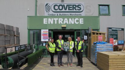 Gosport MP visits Covers to celebrate 175th anniversary