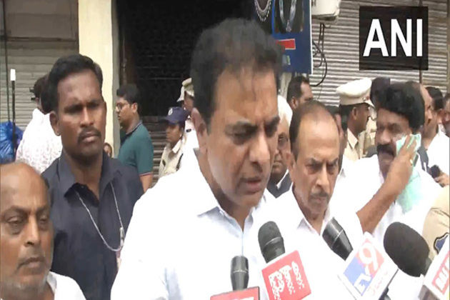 "Criminal negligence": KTR demands Rs 25 lakh each for Hyderabad fire tragedy victims' kin
