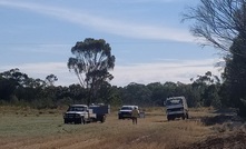  Overhead powerline location with drill rig removed (post incident).