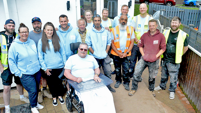 Band of Builders completes project for Newport stroke victim