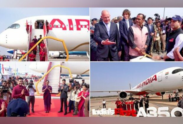 Air India's Airbus A350 centre of attraction at Wings India 2024