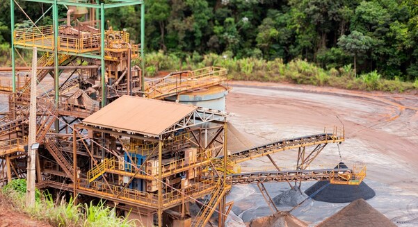 Operação de minério de ferro da Atlas em Rio Piracicaba
