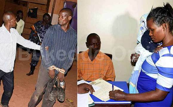 Nekusa ng’abakulembeze b’ekitundu ne poliisi bamukutte. Ku ddyo, Nanteza muk’omusiguze. Nekusa ng’abakulembeze b’ekitundu ne poliisi bamukutte. Ku ddyo, Nanteza muk’omusiguze.