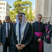 Crown Prince of Abu Dhabi attends funeral of Pope Francis in Rome