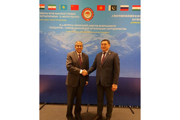 Bishkek: Deputy NSA Pavan Kapoor meets Kyrgyz Security Council Secretary