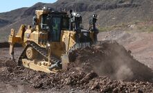 A Caterpillar D9 in action.