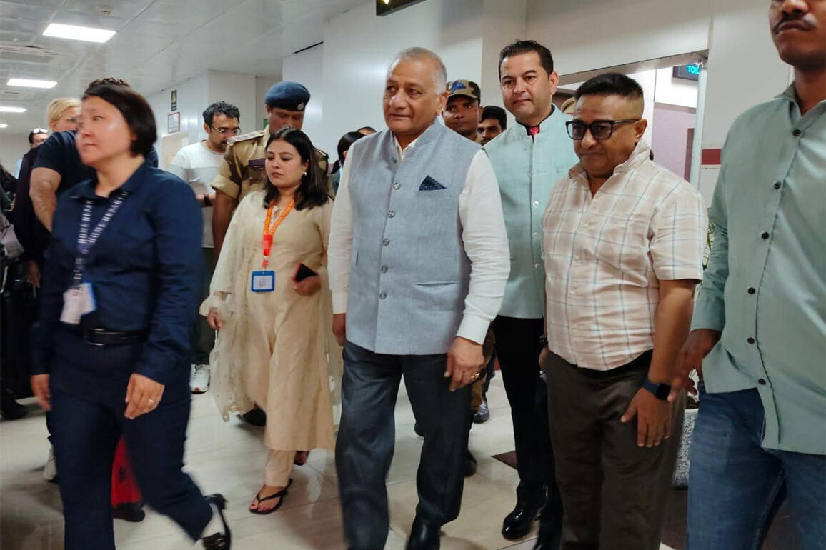 Mizoram Governor VK Singh arrives in Sikkim on two-day visit