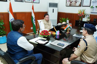 Uttarakhand Pushkar Singh Dhami hold high-level meeting amid rising tension