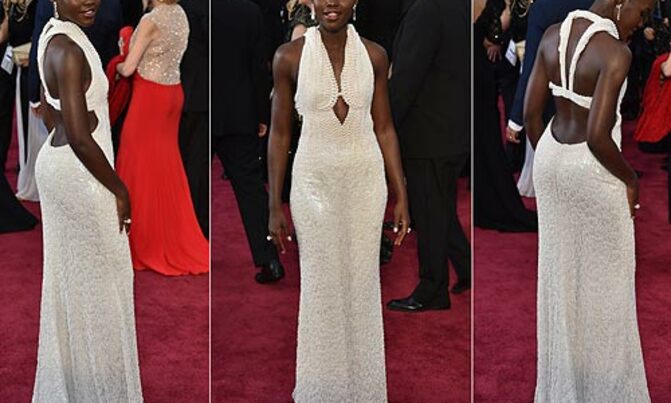 Lupita Nyong'o sh425m Oscars dress stolen Lupita Nyong'o sh425m Oscars dress stolen