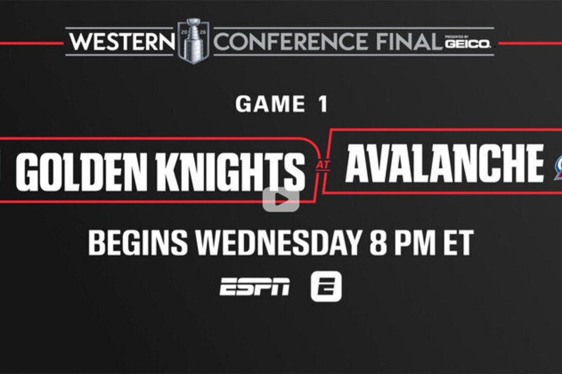 ESPN's exclusive presentation of the 2026 Stanley Cup Western Conference Final Presented by GEICO takes the ice Wednesday at 8 p.m. ET on ESPN