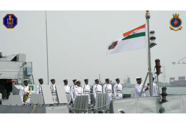 INS Anjadip commissioned into Indian Navy at Chennai Port