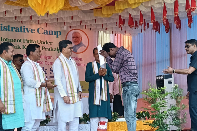 Tripura CM Manik Saha launches key welfare initiatives in Tufania Lunga Tea Garden