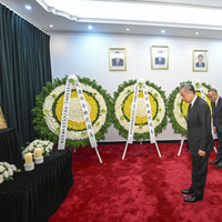 CHINA-BEIJING-WANG YI-LAOS' FORMER PRESIDENT-MOURNING (CN)
