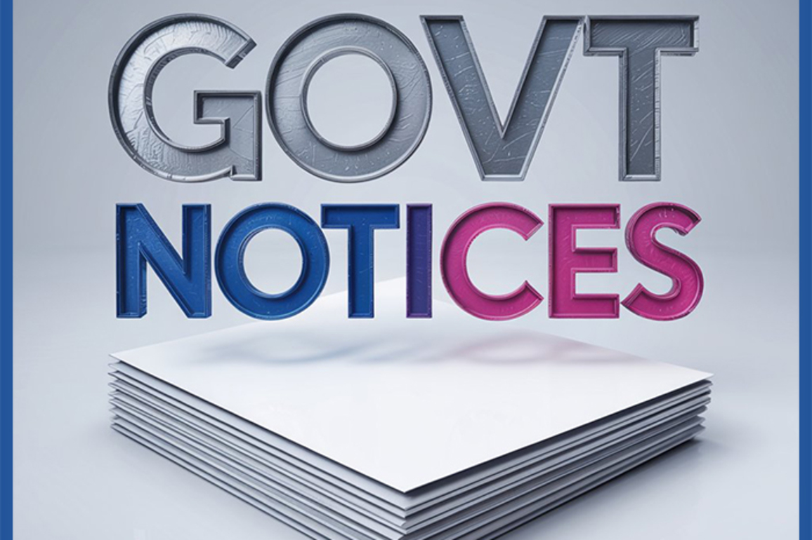 Official Govt &amp; Legal Notices For April 7 2025