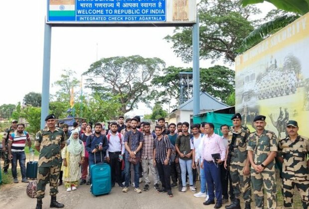 40 Indian students evacuated from Bangladesh safely cross Tripura's Sonamura border