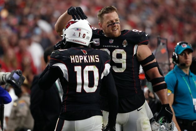 Hopkins out, Watt hopeful for Cardinals' playoff game vs. Rams