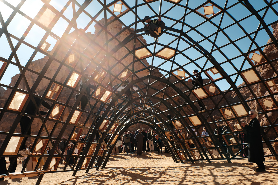 When art rises from the desert