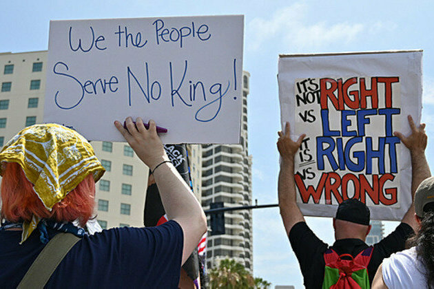 Protests against Trump administration's policies staged across U.S.