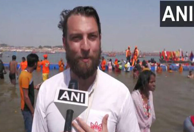 Devotee from Australia takes holy dip at Mahakumbh calls it "experience for a lifetime"