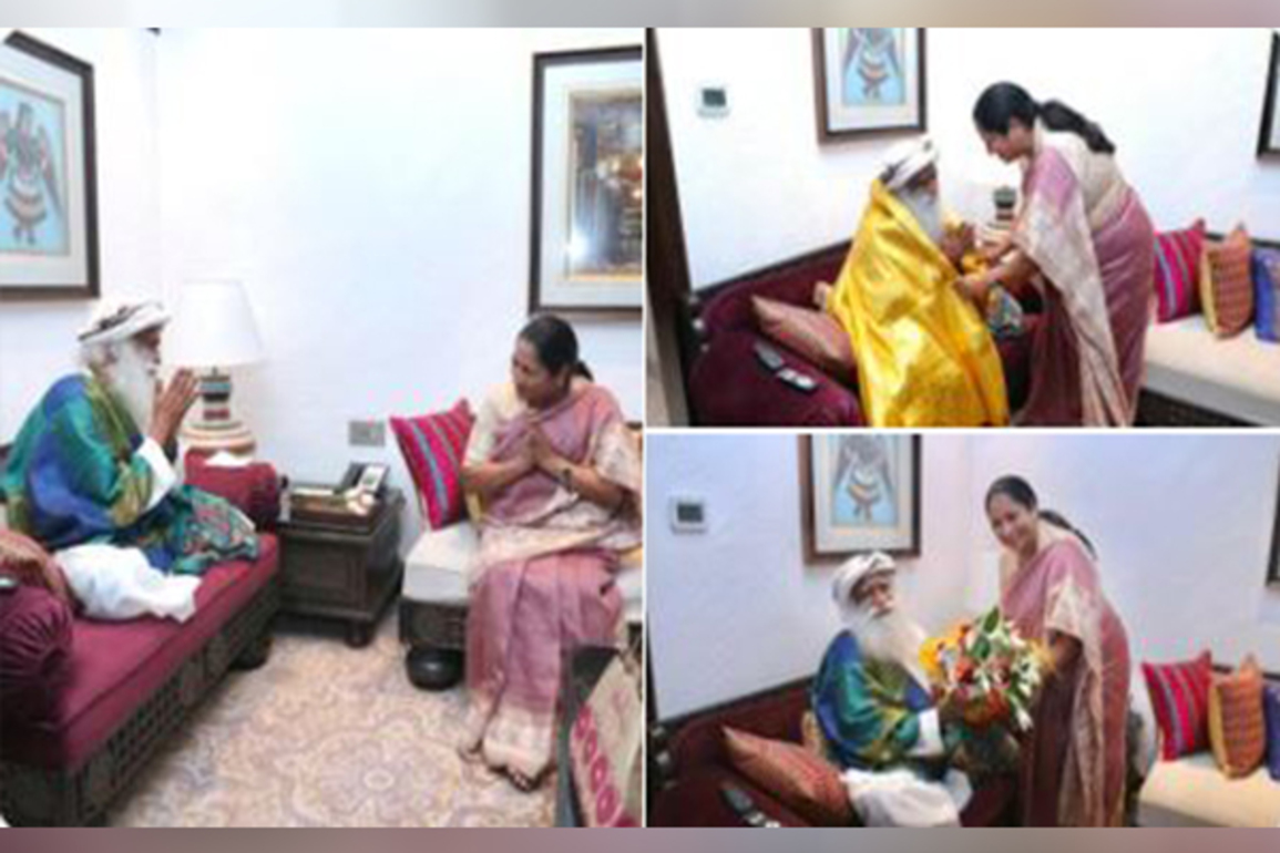 "Soulful experience": Delhi CM meets Sadhguru, discusses environment, cleanliness