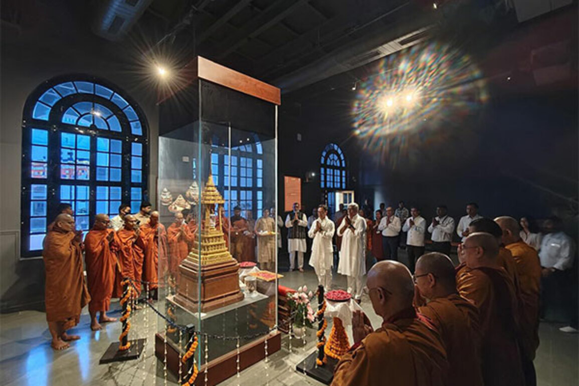 Union Ministers Kiren Rijiju, Gajendra Singh Shekhawat attend Buddha Purnima celebrations at National Museum