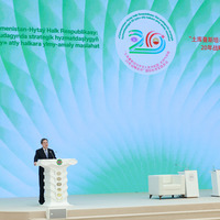 TURKMENISTAN-ASHGABAT-CHINA-DING XUEXIANG-SYMPOSIUM-OPENING