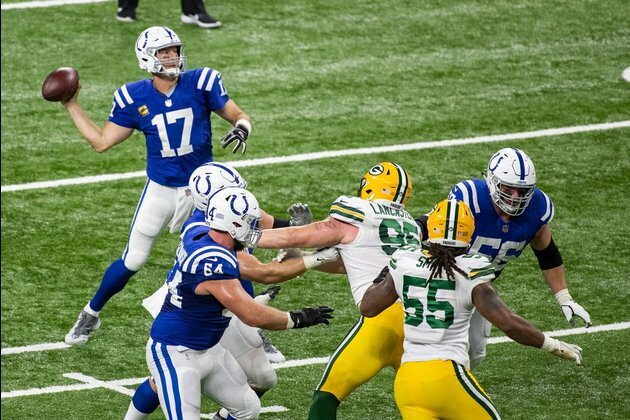 Colts QB Rivers misses practice with toe injury