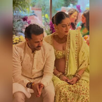 Sonam Kapoor redefines maternity fashion in custom cape lehenga for baby shower