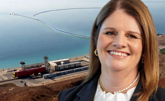 Scarborough moves from construction to delivery as first LNG draws closer. Pictured acting CEO Liz Westcott.