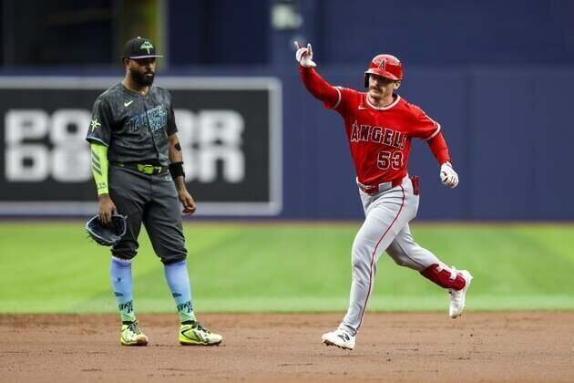 Wade Meckler's slam helps Angels throttle Rays
