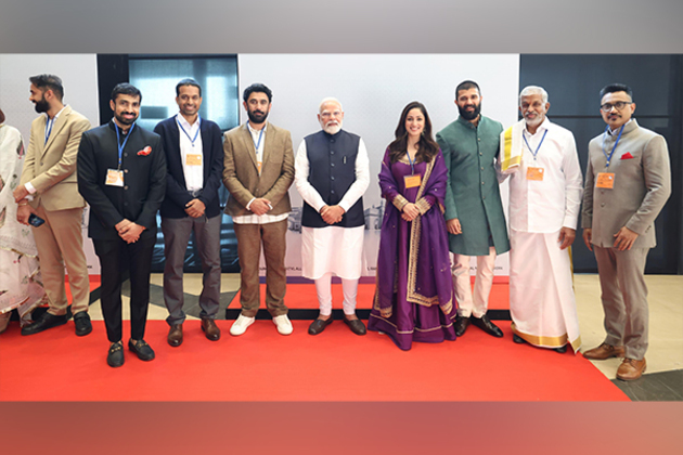 Vijay Deverakonda, Yami Gautam, Amit Sadh meet Prime Minister Narendra Modi