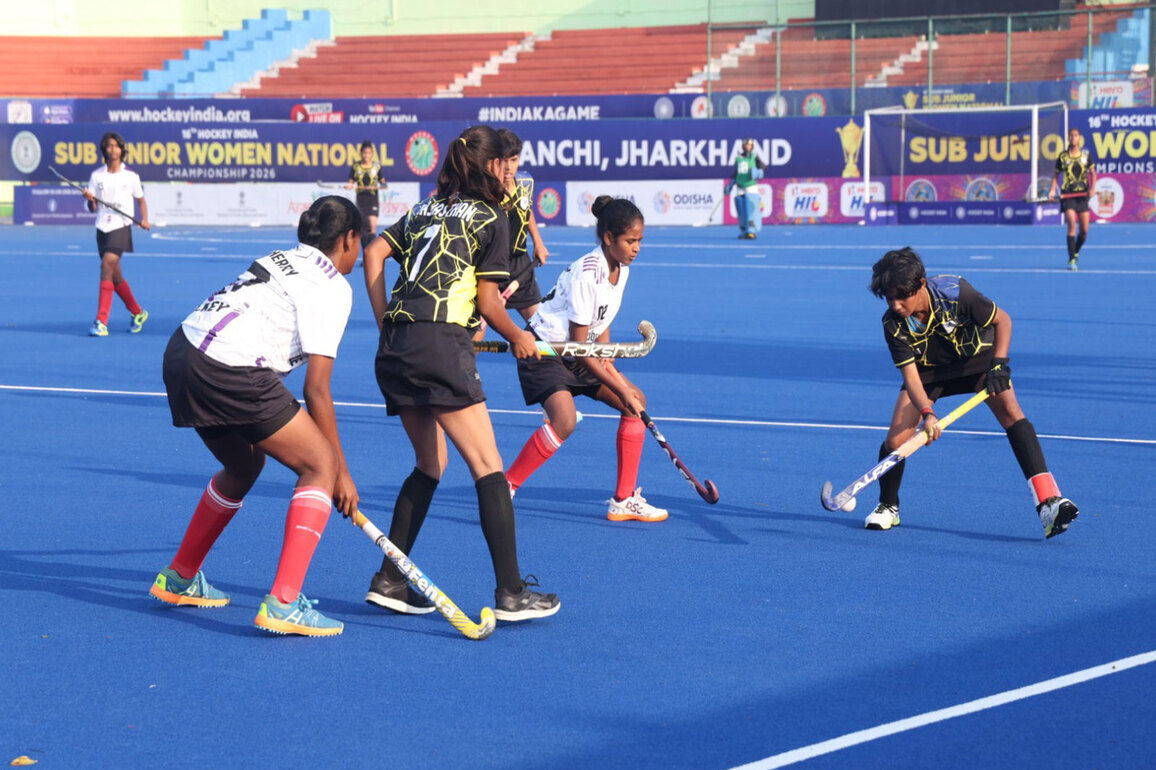 Kerala Hockey defeat Telangana Hockey 4-1 in Division 'C', Pool A Sub Junior women's match