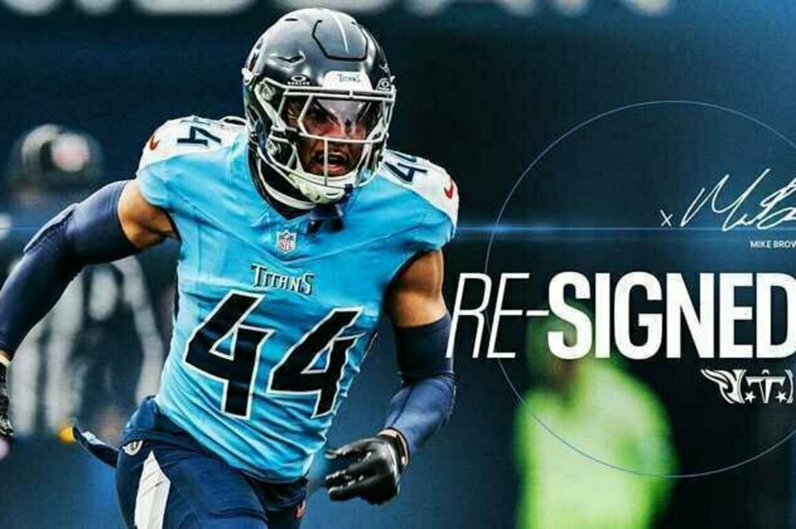 Titans Agree to Terms on a New Contract With Safety Mike Brown