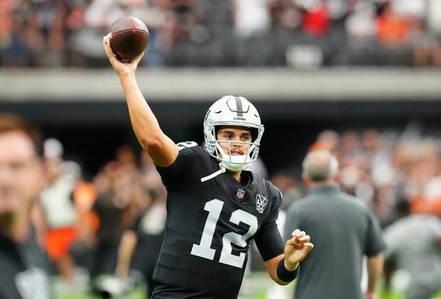 Raiders make change, name Aidan O'Connell starting QB