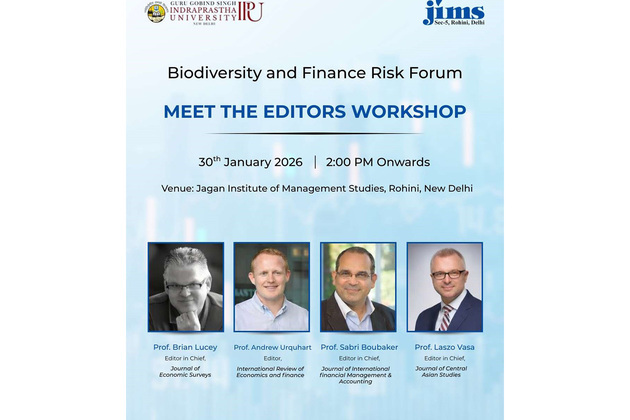 JIMS Rohini Hosts Prestigious "Meet the Editors" Workshop Under Biodiversity & Finance Risk Forum