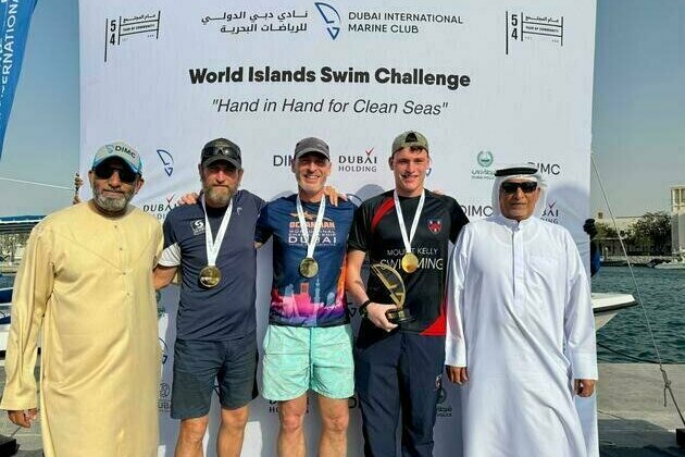 British swimmer Barnaby Ryder successfully swims around 'The World Islands'