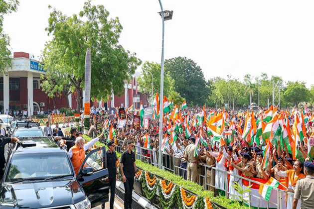 "Extremely delighted to be in this great city": PM Modi expresses gratitude to Vadodara after roadshow
