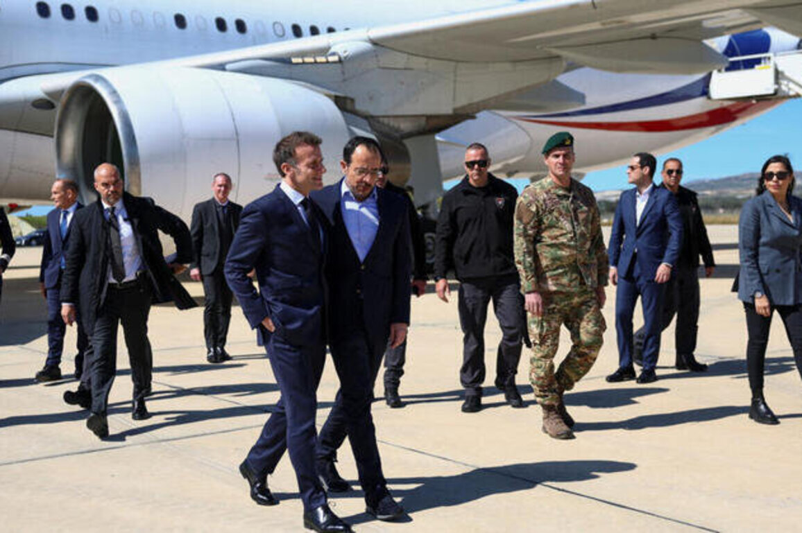 Macron visits Cyprus amid security concerns over Middle East war