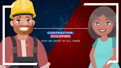 New animation offers advice to the public and people when conducting business during the lockdown