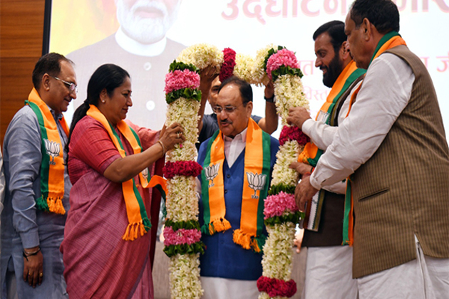 JP Nadda, Rekha Gupta, Nayab Singh Saini inaugurate 6 BJP offices in Delhi and Haryana