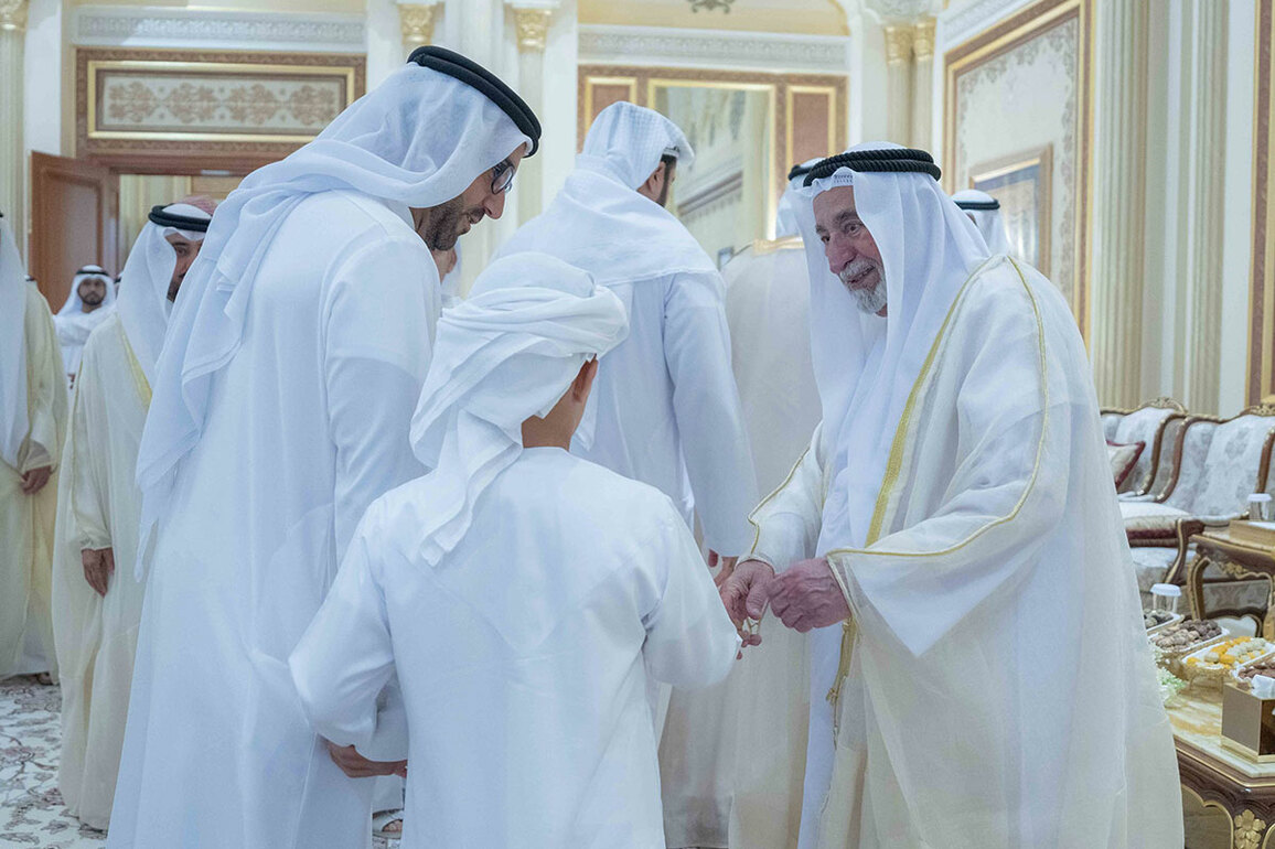 Sharjah Ruler receives Eid Al Fitr well-wishers