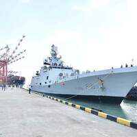 INS Sahyadri docks in Colombo amid high-level India-Sri Lanka engagements