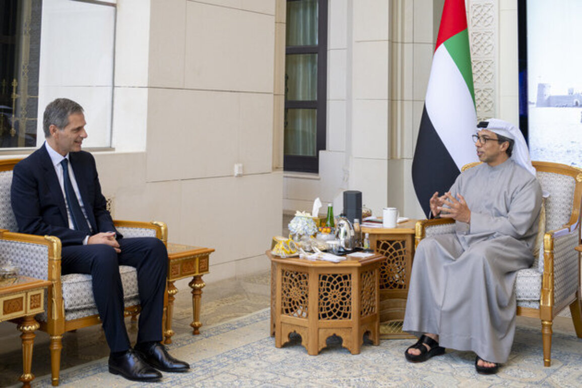 Mansour bin Zayed receives Chairman, CEO of France's CMA CGM Group