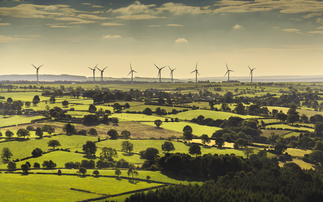 Wind turbines and farmland near Leeds | Credit: iStock