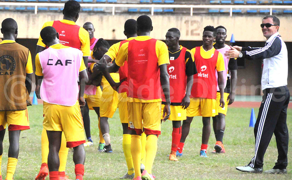 Abasambi ba Cranes ya CHAN oluvannyuma lw'okutendekebwa e Namboole July 5 2017 nga beetegekera South Sudan. (ekif:Silvano Kibuuka) Abasambi ba Cranes ya CHAN oluvannyuma lw'okutendekebwa e Namboole July 5 2017 nga beetegekera South Sudan. (ekif:Silvano Kibuuka)